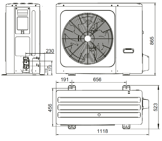 Wymiary - AQUANTIA SPLIT