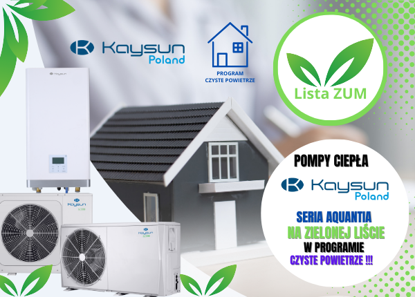 POMPY CIEPŁA Z SERII AQUANTIA NA ZIELONEJ LISCIE W PROGRAMIE CZYSTE POWIETRZE!