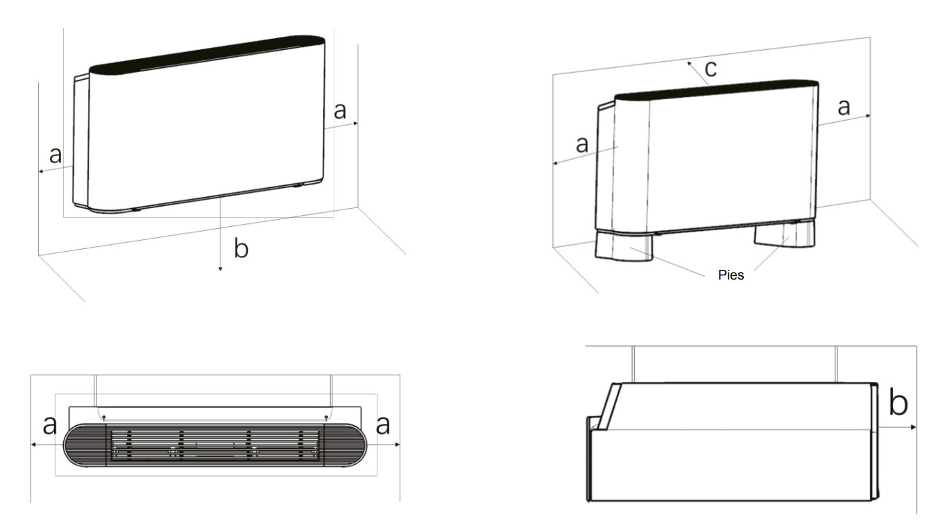 Wymiary - PRZYPODŁGOWY / PODSUFITOWY