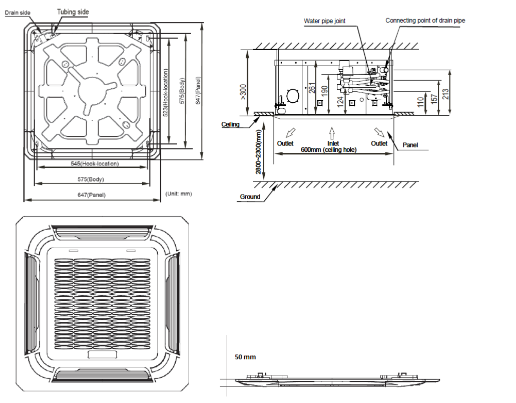 Wymiary - KASETONOWY 600x600