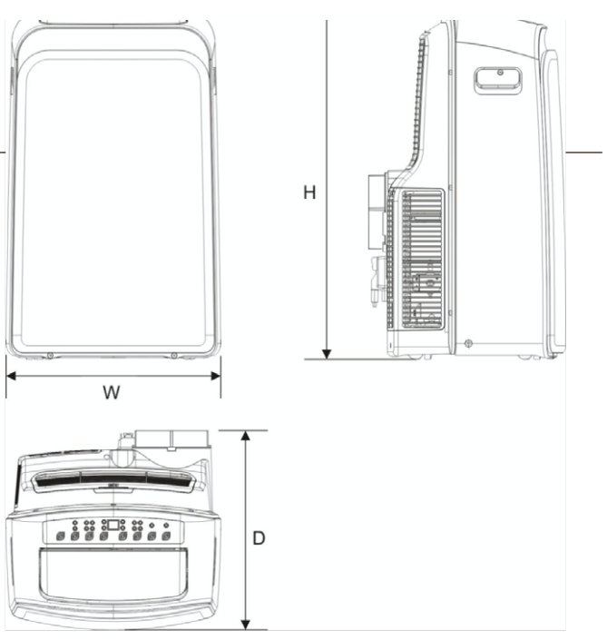 Wymiary - PRZENOŚNY