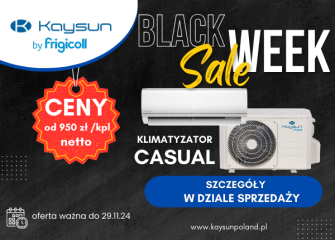 BLACK WEEK Z MARKĄ KAYSUN - NIE PRZEGAP OKAZJI !!!